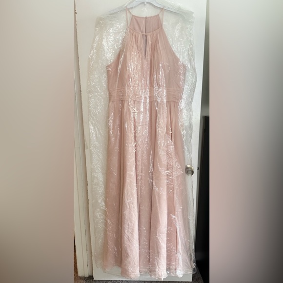 Kennedy Blue Bailey Bridesmaid Dress with pockets in Blush - Picture 4 of 5